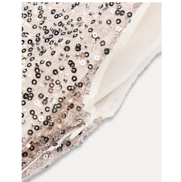 ZARA SEQUIN MIDI DRESS SIZE S - Picture 8 of 9